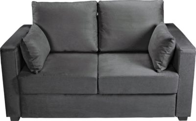 Home - Apartment - 2 Seater Fabric - Sofa Bed - Charcoal